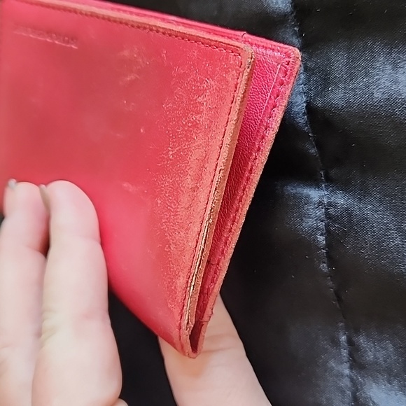 Burberry Leather Card Wallet Red - Picture 13 of 13